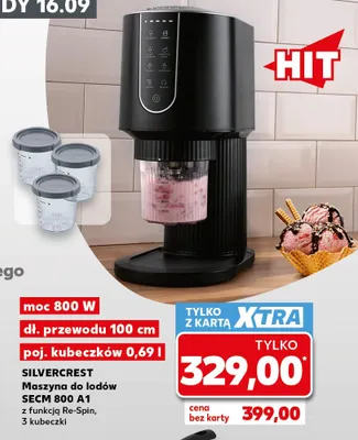 Maszyna do lodów Silvercrest Secm 800 A1 promocja w Kaufland