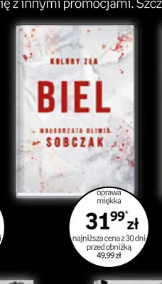 Książka Biel Małgorzata Oliwia Sobczak promocja w Empik