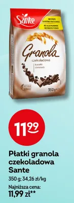 Płatki granola czekoladowa Sante promocja w Żabka