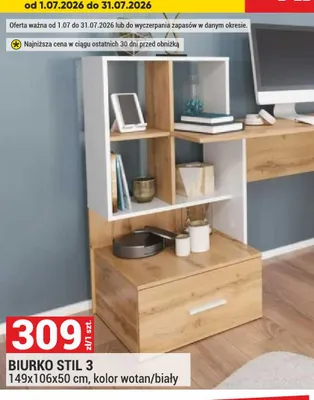 Biurko Stil 3 promocja w Merkury Market