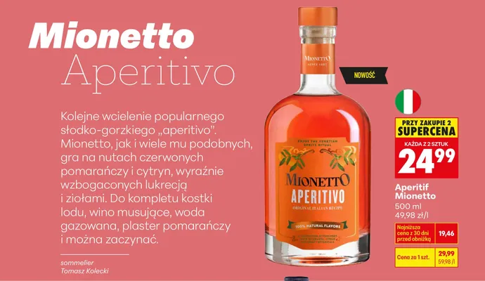 Aperitif Mionetto promocja w Biedronka