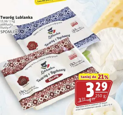 Twaróg Lublanka tłusty promocja w Prim Market
