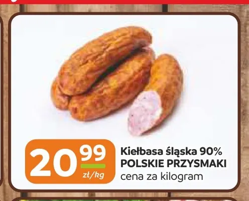 Kiełbasa śląska 90% Polskie Przysmaki promocja w Gama