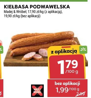 Kiełbasa Podwawelska Madej & Wróbel promocja w Stokrotka