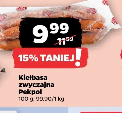 Kiełbasa zwyczajna Pekpol promocja w Netto