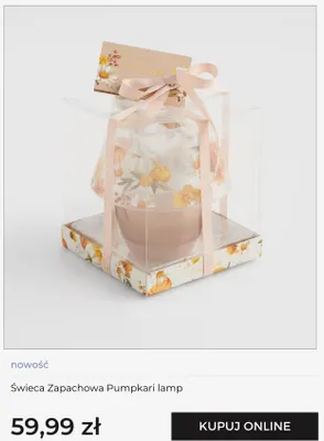 Świeca zapachowa home & you Pumpkari lamp promocja w home&you