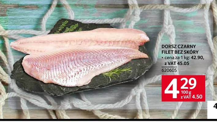 Dorsz czarny filet bez skóry promocja w Selgros