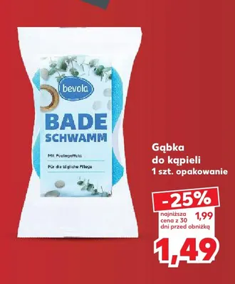 Gąbka do kąpieli Bevola promocja w Kaufland