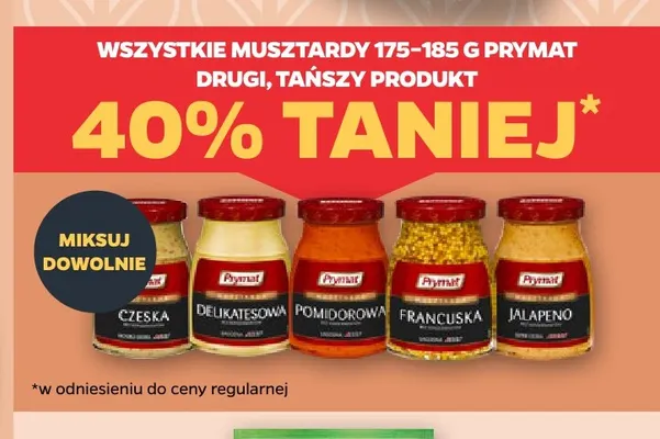 Musztarda czeska Prymat promocja w Netto