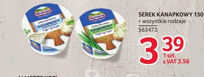 Serek kanapkowy Hochland śmietankowy promocja w Selgros