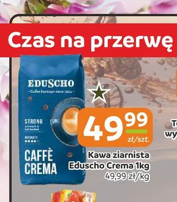 Kawa ziarnista Eduscho Crema promocja w Społem Częstochowa