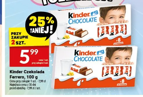 Czekolada Kinder Ferrero promocja w Twój Market