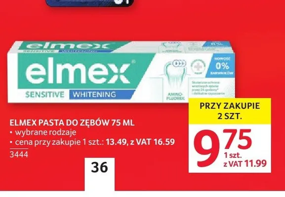Pasta do zębów Elmex promocja w Selgros