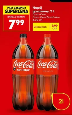 Napój gazowany Coca-Cola Zero Cukru promocja w Biedronka