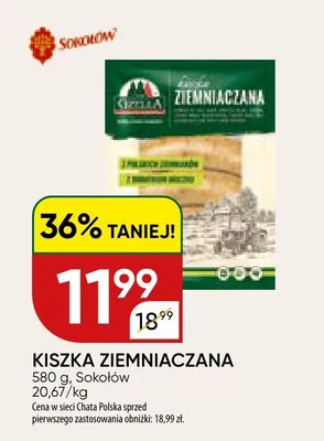 Kiszka ziemniaczana Sokołów promocja w Chata Polska