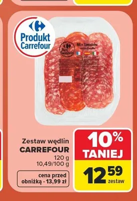 Zestaw wędlin Carrefour promocja w Carrefour