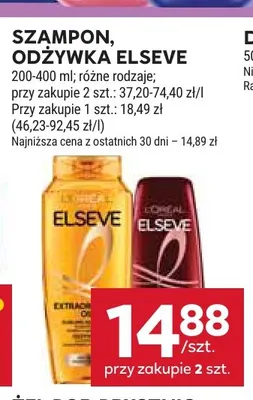 Odżywka Elseve promocja w Stokrotka