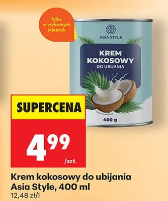 Krem kokosowy do ubijania promocja w Biedronka