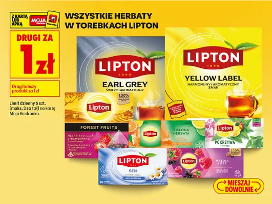Herbata Earl Grey świeży i aromatyczny promocja w Biedronka