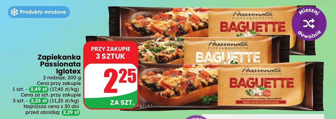 Zapiekanka Passionata Iglotex promocja w Dino