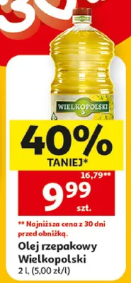 Olej rzepakowy Wielkopolski promocja w Auchan