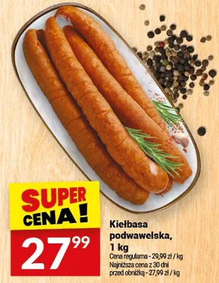 Kiełbasa podwawelska promocja w Twój Market
