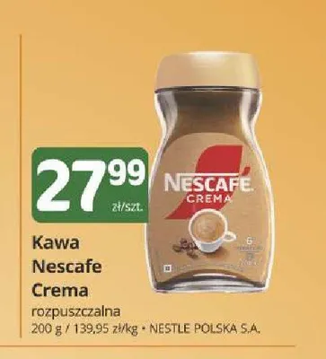 Kawa rozpuszczalna Nescafe Crema promocja w Marketvita