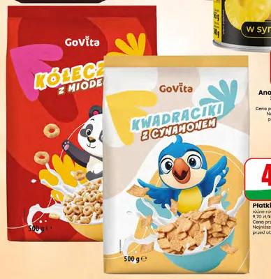 Płatki GoVita Kółeczka z miodem promocja w Dino