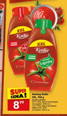 Ketchup pikantny Kotlin XXL promocja w Twój Market