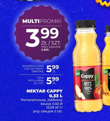 Nektar Cappy jabłkowy promocja w Duży Ben