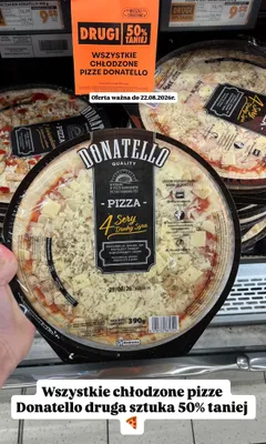 Pizza 4 Sery Donatello promocja w Biedronka
