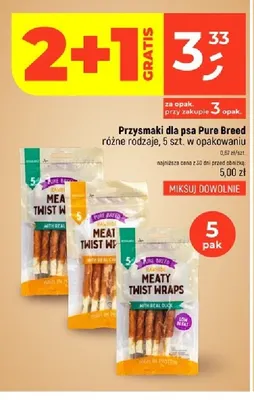 Przysmaki dla psa Pure Breed promocja w Dealz