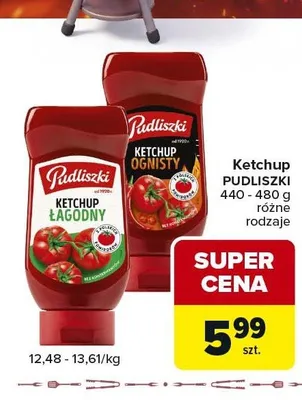 Ketchup łagodny Pudliszki promocja w Carrefour Express