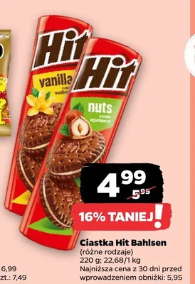 Ciastka różne rodzaje promocja w Netto