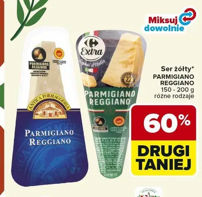 Ser żółty Parmigiano Reggiano promocja w Carrefour
