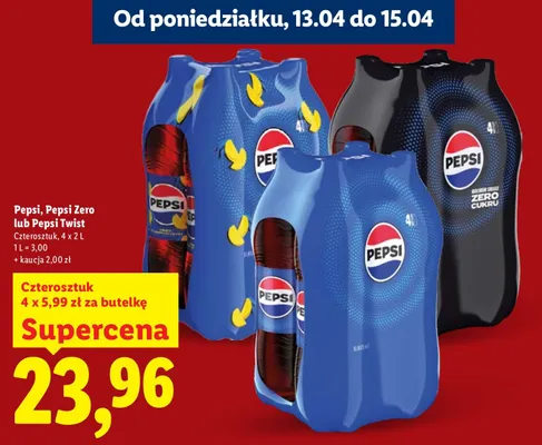 Napój gazowany Pepsi Twist promocja w Lidl