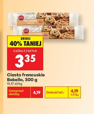 Ciasto francuskie Bakello promocja w Biedronka