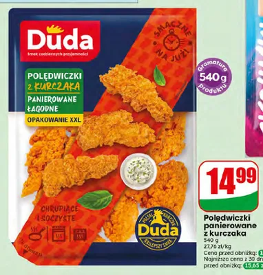 Polędwiczki panierowane z kurczaka łagodne Duda promocja w Dino