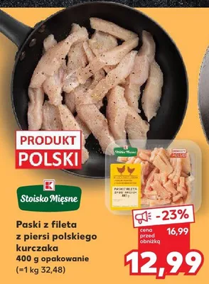 Paski z fileta z piersi polskiego kurczaka promocja w Kaufland