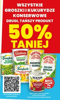 Groszek konserwowy Bonduelle promocja w Twój Market