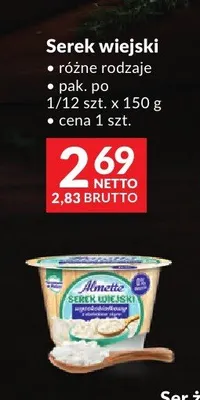 Serek wiejski Almette promocja w Makro