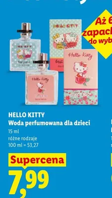 Woda perfumowana dla dzieci Hello Kitty promocja w Lidl