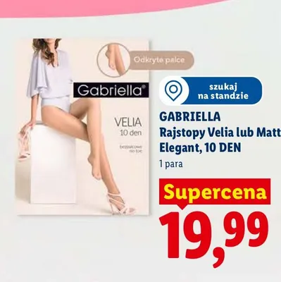 Rajstopy Gabriella Matt Elegant 10 DEN promocja w Lidl