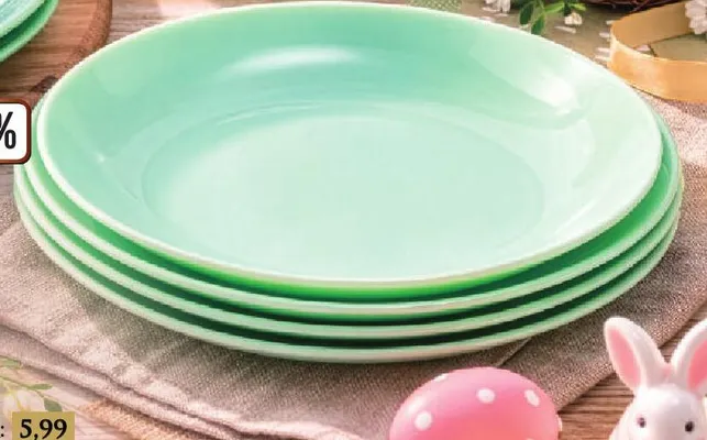 Talerz obiadowy zielony Luminarc promocja w Dino