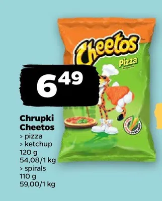 Chrupki Cheetos Spirals promocja w Netto