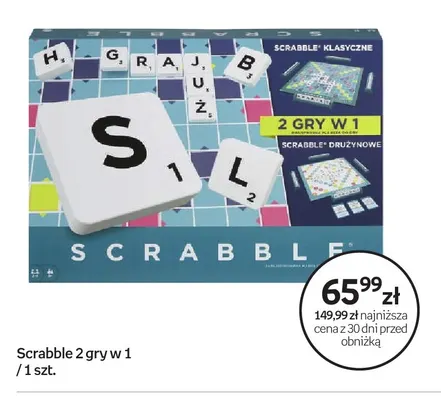 Gra Scrabble 2 gry w 1 promocja w Empik