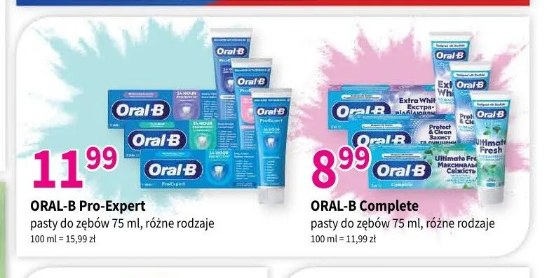 Pasta do zębów Oral-B Complete promocja w Drogerie Polskie