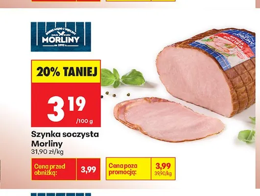 Szynka soczysta Morliny promocja w Biedronka