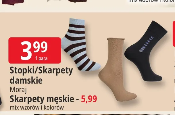 Stopki damskie Moraj promocja w Leclerc