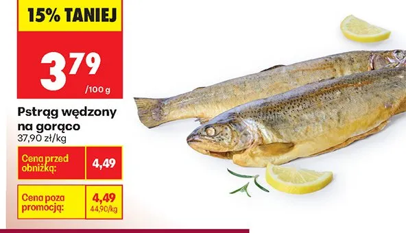 Pstrąg wędzony na gorąco promocja w Biedronka